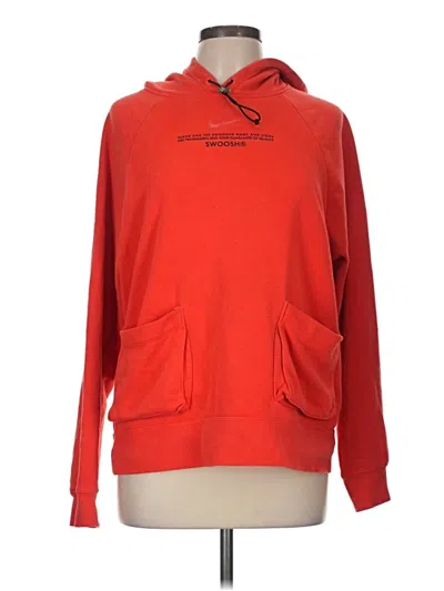 Pre-owned Nike Pullover Hoodie In Red