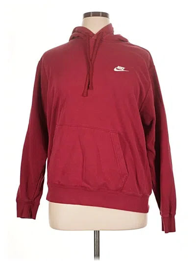 Pre-owned Nike Pullover Hoodie In Red