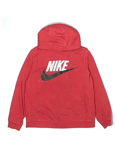 Pre-owned Nike Kids' Pullover Hoodie In Red