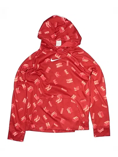 Pre-owned Nike Kids' Pullover Hoodie In Red