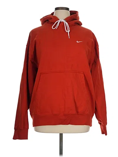Pre-owned Nike Pullover Hoodie In Red