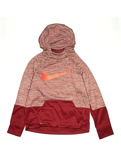Pre-owned Nike Kids' Pullover Hoodie In Red