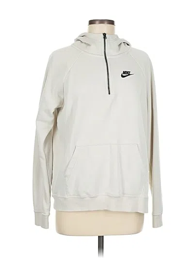 Pre-owned Nike Pullover Hoodie In Silver
