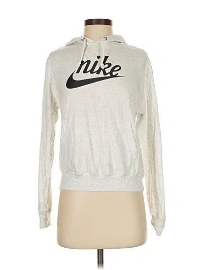 Pre-owned Nike Pullover Hoodie In Silver