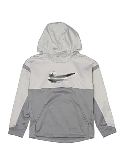 Pre-owned Nike Kids' Pullover Hoodie In Silver