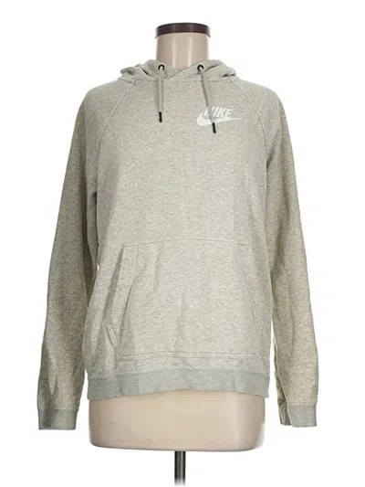 Pre-owned Nike Pullover Hoodie In Silver