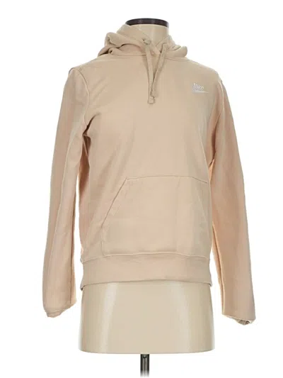 Pre-owned Nike Pullover Hoodie In Tan