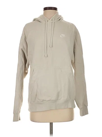 Pre-owned Nike Pullover Hoodie In Tan