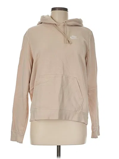 Pre-owned Nike Pullover Hoodie In Tan