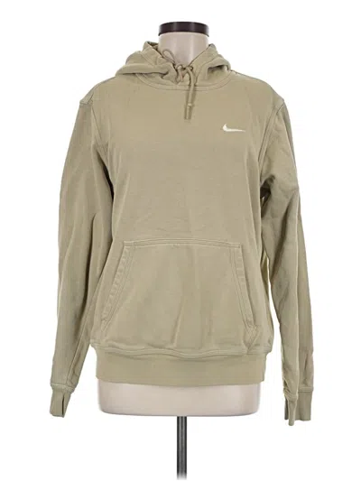 Pre-owned Nike Pullover Hoodie In Tan