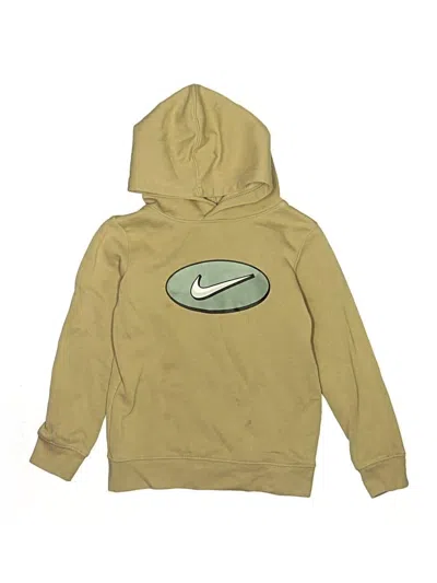 Pre-owned Nike Kids' Pullover Hoodie In Tan