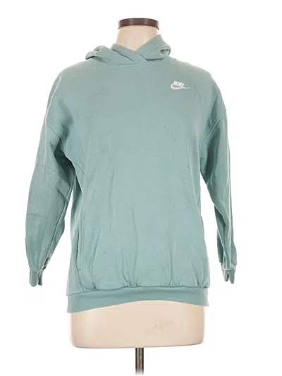 Pre-owned Nike Pullover Hoodie In Teal