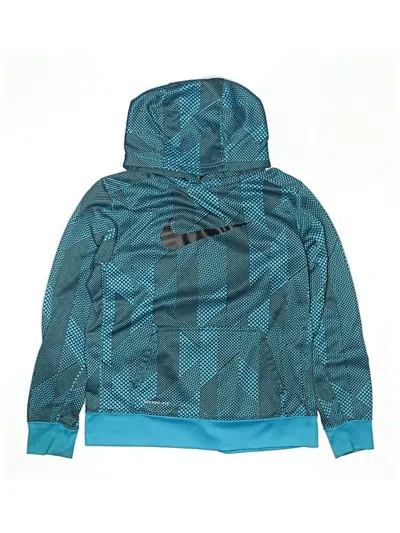 Pre-owned Nike Kids' Pullover Hoodie In Teal