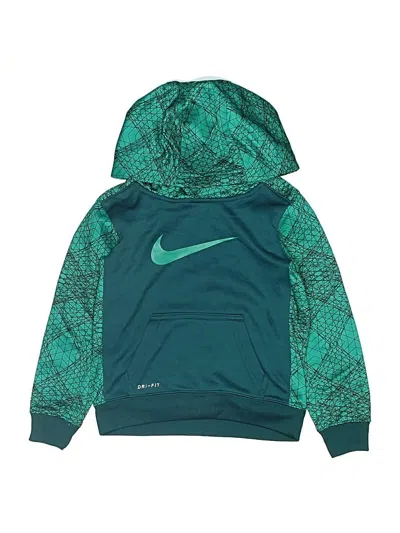 Pre-owned Nike Kids' Pullover Hoodie In Teal