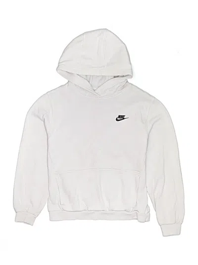 Pre-owned Nike Kids' Pullover Hoodie In White