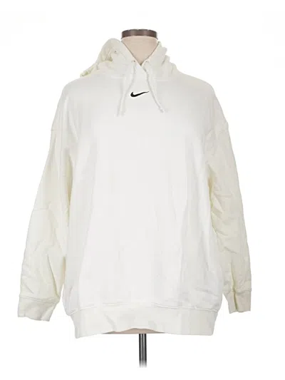 Pre-owned Nike Pullover Hoodie In White