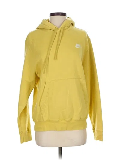 Pre-owned Nike Pullover Hoodie In Yellow