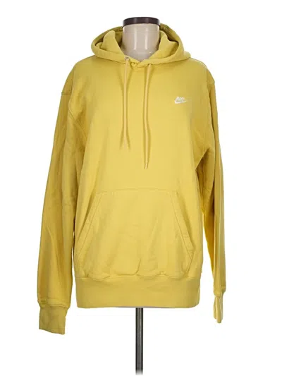 Pre-owned Nike Pullover Hoodie In Yellow