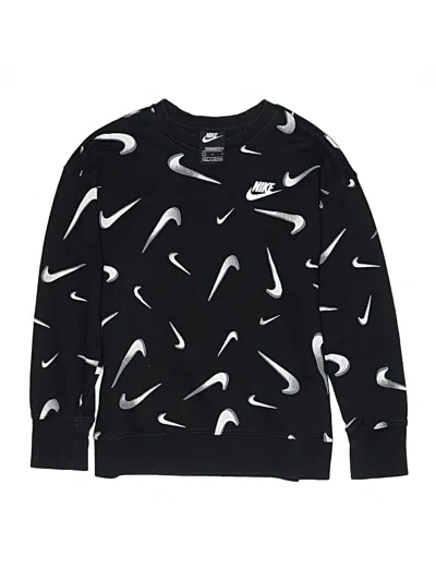 Pre-owned Nike Kids' Pullover Sweater In Black