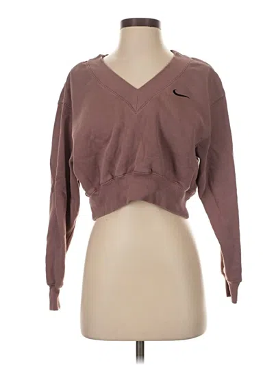 Pre-owned Nike Pullover Sweater In Brown