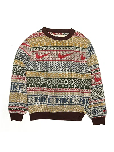 Pre-owned Nike Kids' Pullover Sweater In Brown