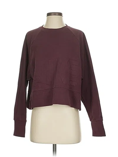 Pre-owned Nike Pullover Sweater In Burgundy