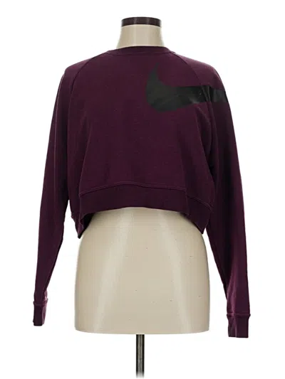 Pre-owned Nike Pullover Sweater In Burgundy