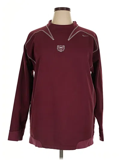Pre-owned Nike Pullover Sweater In Burgundy