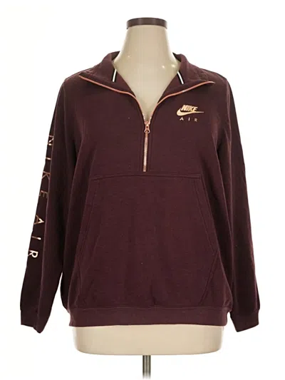 Pre-owned Nike Pullover Sweater In Burgundy