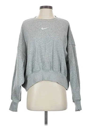 Pre-owned Nike Pullover Sweater In Gray
