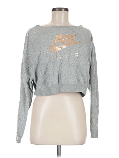 Pre-owned Nike Pullover Sweater In Gray