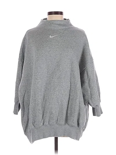 Pre-owned Nike Pullover Sweater In Gray
