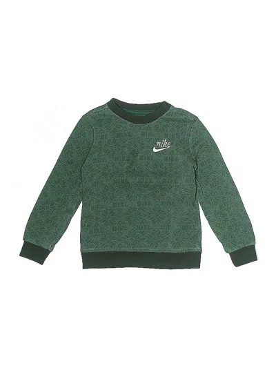 Pre-owned Nike Kids' Pullover Sweater In Green
