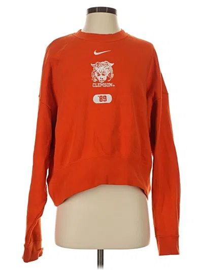 Pre-owned Nike Pullover Sweater In Orange