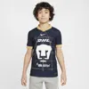 Nike Pumas Unam 2024/25 Stadium Away Big Kids'  Dri-fit Soccer Replica Jersey In Blue