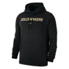 Nike Purdue Club Fleece  Men's College Pullover Hoodie In Black