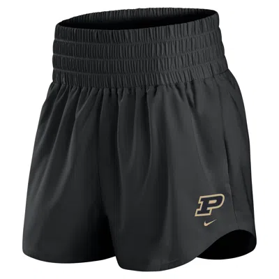 Nike Purdue Primary Logo One  Women's Dri-fit College Shorts In Black