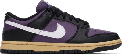 NIKE PURPLE & BLACK DUNK LOW NEXT NATURE SNEAKERS
