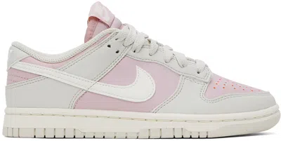 Nike Purple & Gray Dunk Low Sneakers In Light Bone/sail
