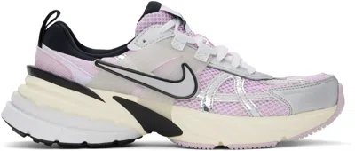 Nike V2k Run Mesh Panel Sneakers In Doll