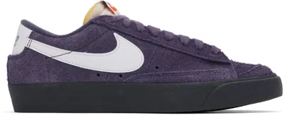 Nike Purple & White Blazer Low '77 Vintage Sneakers In Dark Raisin/white-of