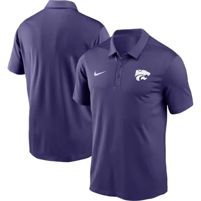 Nike Men's Purple Kansas State Wildcats Woven Polo Shirt