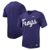 Nike Tcu  Men's College Replica Baseball Jersey In Purple