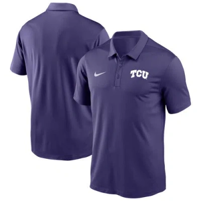 Nike Purple Tcu Horned Frogs Victory Solid Performance Polo