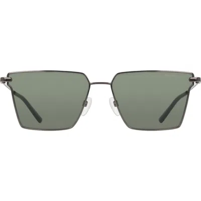 Nike Pursuit Flair 60mm Square Sunglasses In Metallic