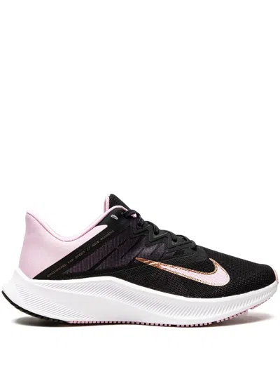 Nike Quest 3 Lace-up Sneakers In Black