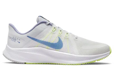 Pre-owned Nike Quest 4 White Game Royal (women's) Sneakers In Summit White/iris Whisper/volt Glow
