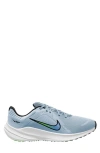 Nike Quest 5 Road Running Shoe In Armory Blue/ Black/ Green