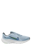 Nike Quest 5 Road Running Shoe In Armory Blue/black/green