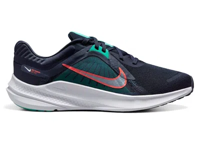Pre-owned Nike Quest 5 (women's) Sneakers In Obsidian/clear Jade/picante Red In Multi